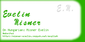 evelin misner business card